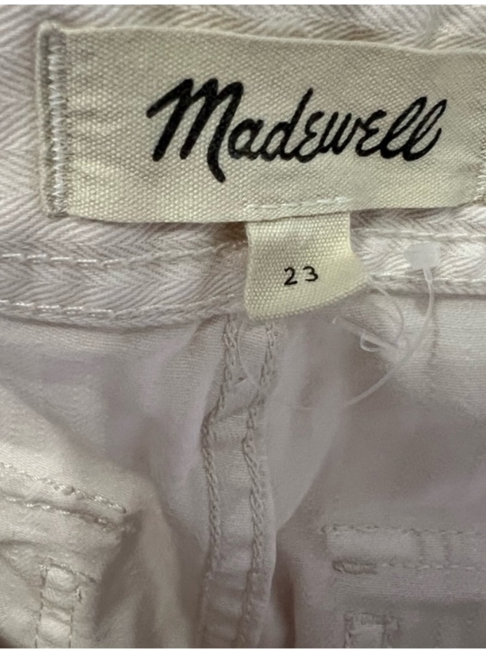 Madewell The Perfect Vintage Wide-Leg Pant Utility Edition Cream High Rise - Picture 10 of 11